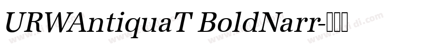 URWAntiquaT BoldNarr字体转换